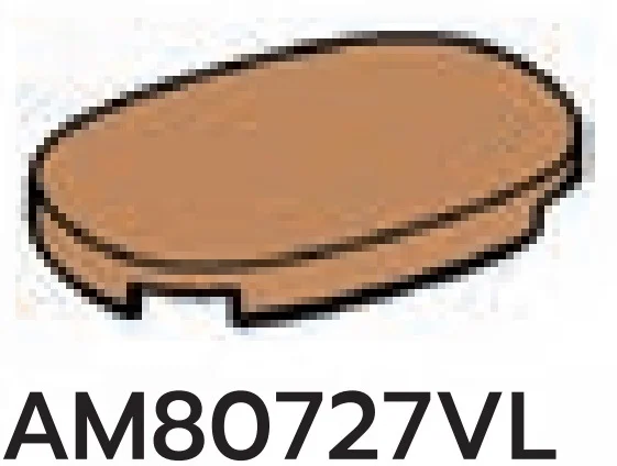 Tile 2 x 3 rounded corners in Brown, Light Nougat