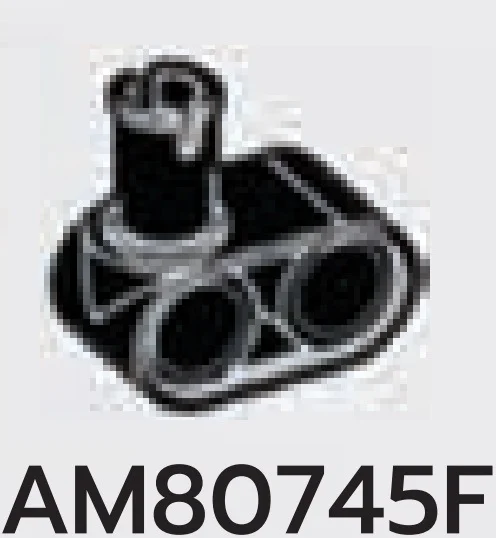 Connector: beam 1 x 2 with 2 holes & perpendicular axle in Black