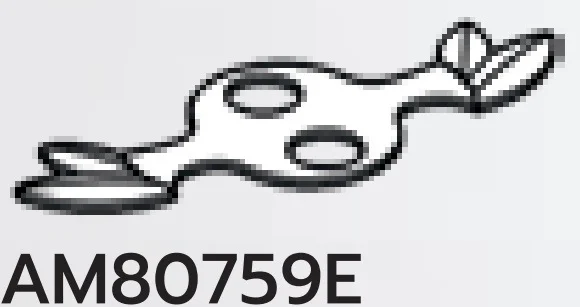 Creature, Pokemon: Scorbunny whiskers on flexible 1 x 2 plate in White