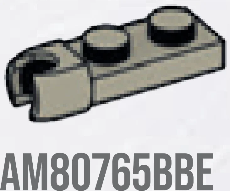 Plate 1 x 2 with ball socket on end, small in Beige, Dark