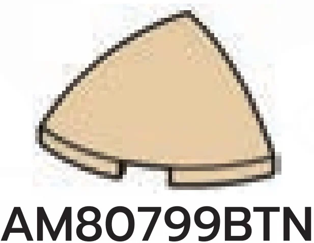 Slope brick 45 2 x 2 corner round with rounded slope in Sand, Dark