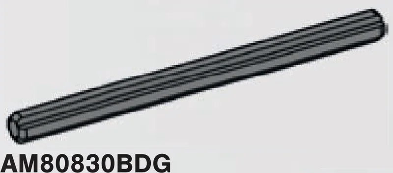 Connector: Axle in Gray, Dark (Flake)