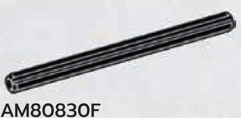 Connector: axle 7 studs long in Black