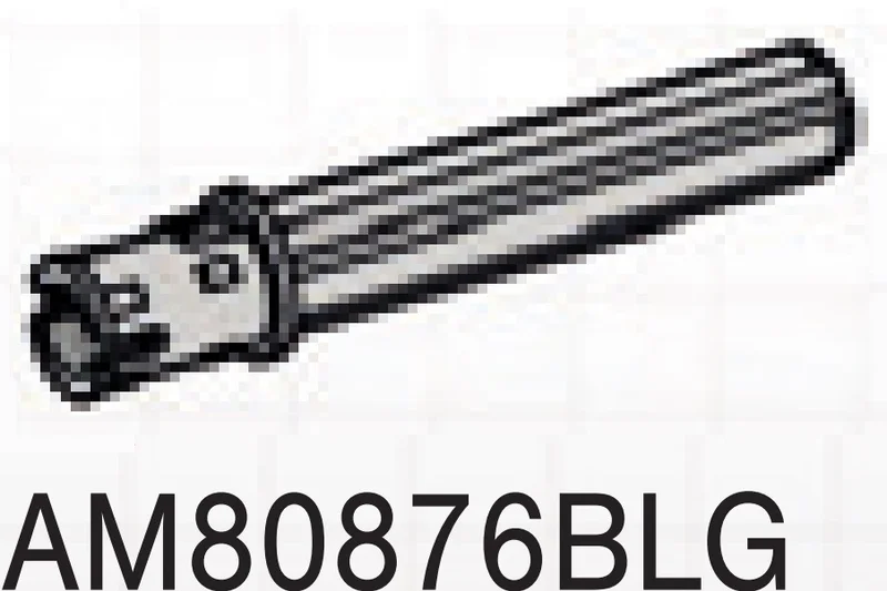 Connector: axle 4 studs long axle pin at one end in Gray, Dull