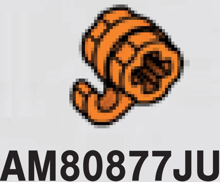 Connector: Axle Hole with Hook in Orange, Smoky