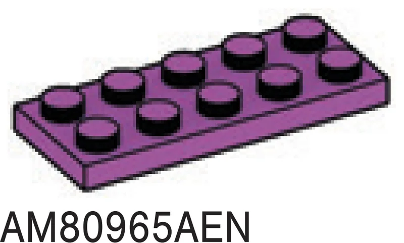 Plate 2 x 5 in Magenta, Rich