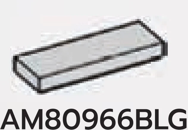 Tile 1 x 3 in Gray, Dull