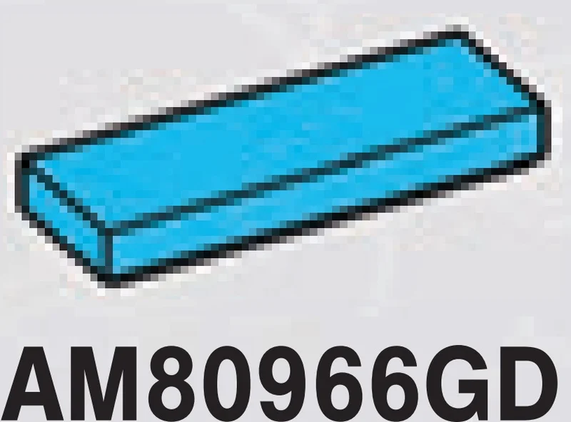 Tile 1 x 3 in Blue, Rich Sky