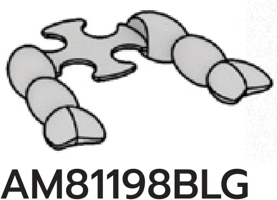 Creature, Pokemon: Wooloo 2 x 2 flexable pigtails in Gray, Dull