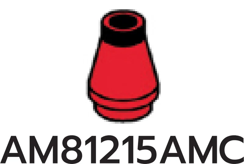 Cone 1 x 1 w/ Open Top, type 02 in Red, Flame