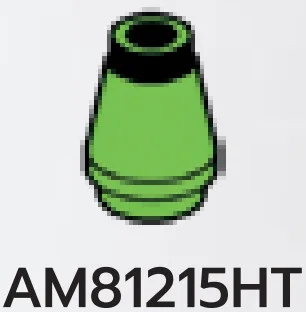 Cone 1 x 1 w/ Open Top, type 02 in Green, Soft Grass