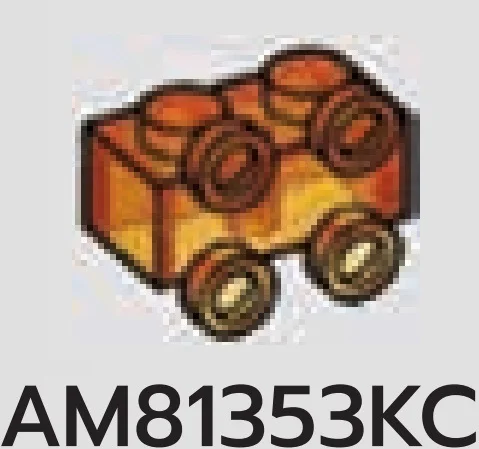Brick Modified 1 x 2 two-thirds height, with 4 studs on side in Orange (Translucent)