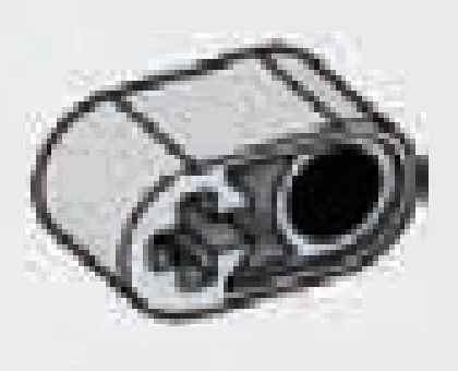 Connector: beam 1 x 2 with round hole and axle hole in Gray, Dark (Flake)