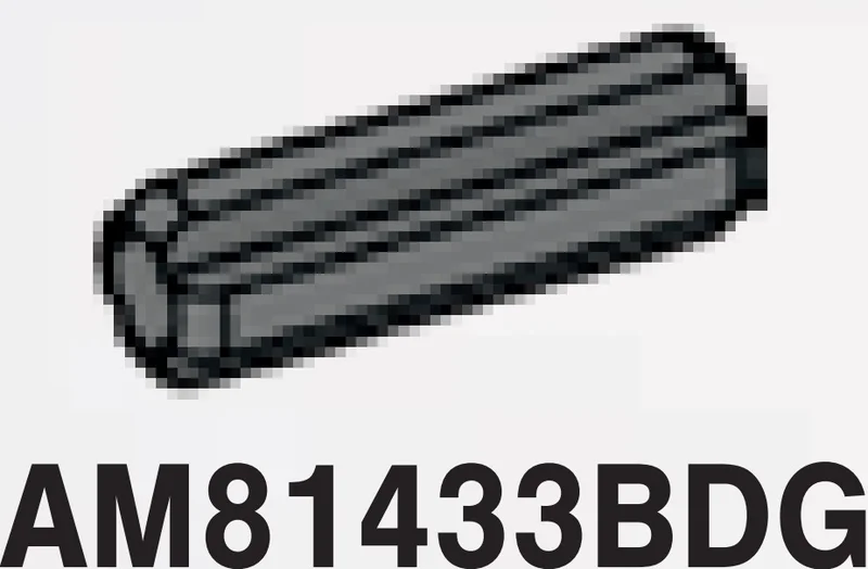 Connector: axle 2 studs long in Gray, Dark (Flake)