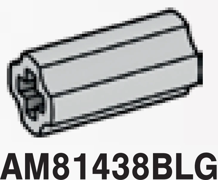 Connector: axle joiner, 2 studs long in Gray, Dull