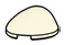 slope 2 x 2 curved, egg shaped in White, Bleached Bone