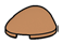 slope 2 x 2 curved, egg shaped in Brown, Light Nougat