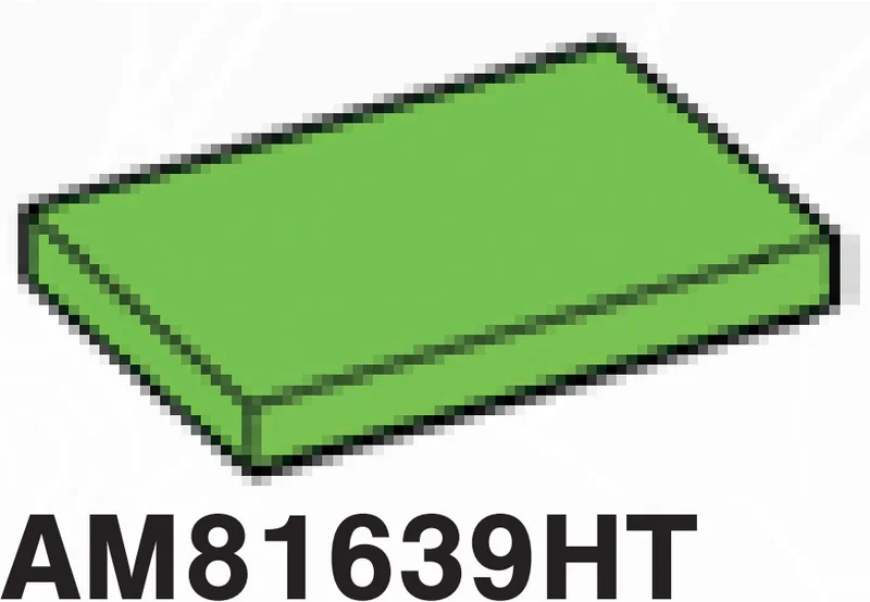 Tile 2 x 3 in Green, Soft Grass