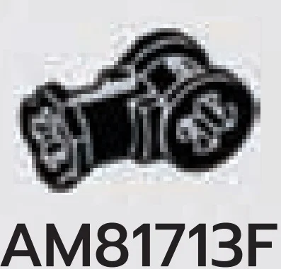 Axle connector with axle hole in Black