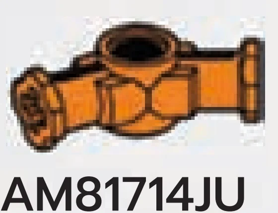 Connector: Axle and Pin, Angled in Orange, Smoky