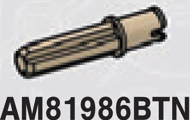 Technic, Axle 2L with Pin in Sand, Dark