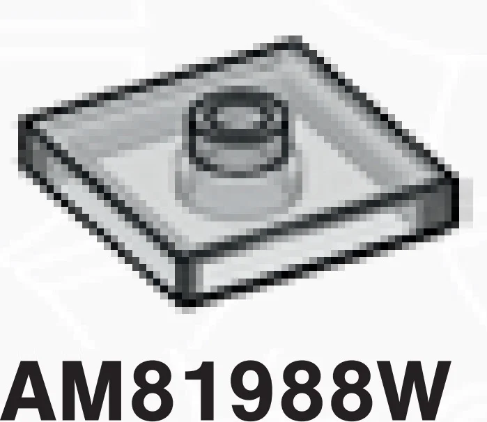 Plate 2 x 2 with one stud, centered in Clear (Translucent)