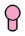 Bar: small pin with small ball joint in Pink, Rose
