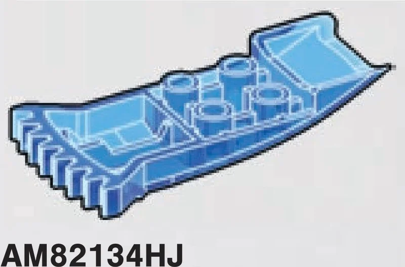 2 x 2, 8 teeth gear in Cyan (Translucent)