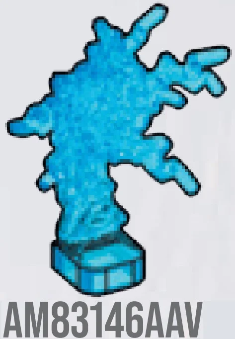 Blast effect #4 in Blue, Medium (Translucent)