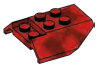 Slope panel 45 4 x 4 double in Red (Camo)