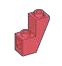 Slope Inverted 65 1 x 2 x 2 in Red
