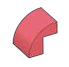 Slope 2 x 2 x 2 with half-curved top in Red