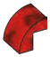 Slope 2 x 2 x 2 with half-curved top in Red (Camo)