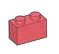 Brick 1 x 2 in Red