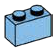 Brick 1 x 2 in Blue, Deep Pastel