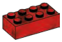 Brick 2 x 4 in Red (Camo)