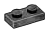 Plate 1 x 2 in Gray, Dark (Metallic Camo)