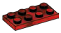 Plate 2 x 4 in Red (Camo)