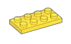 Plate 2 x 4 in Yellow