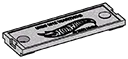 Hot Wheels metal key tag in Multicolored