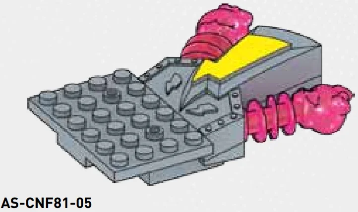 Light and sound element: laboratory aparatus with pink electrodes in Gray, Steel