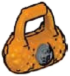 Figure, Accessory: handbag in Orange, Pale