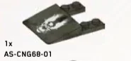 Slope 4 x 1 x 5 with center cut out w/ Printed UNSC Eagle Logo
