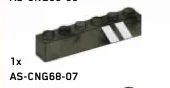 Brick 1 x 6 w/ Printed Two White Diagonal Stripes - Right