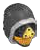 Weapon, Armor: helmet, Hunter's, black with gold faceplate in Multicolored