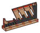 Weapon, Melee: Cabal cleaver blade on 1 x 5 tile, gray detail in Multicolored
