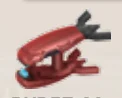 Weapon, Firearm: plasma rifle with silver-blue detail in Multicolored