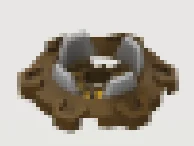 Weapon, Firearm: trip mine with light gray detail in Multicolored
