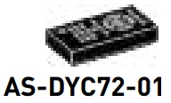 Tile 1 x 2 printed with tv remote control detail in Black