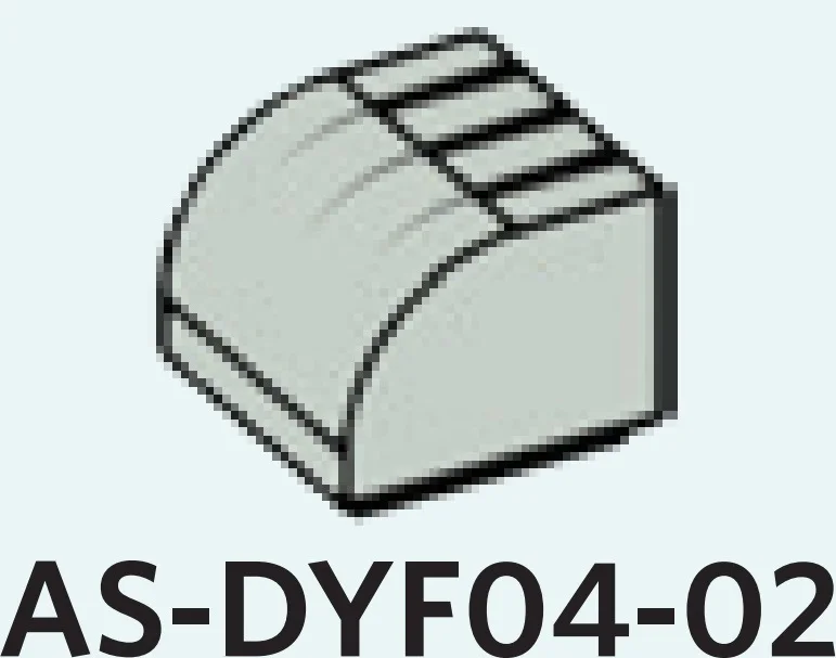 Brick 1 x 1 two-thirds-height with half-curved top, finger detail